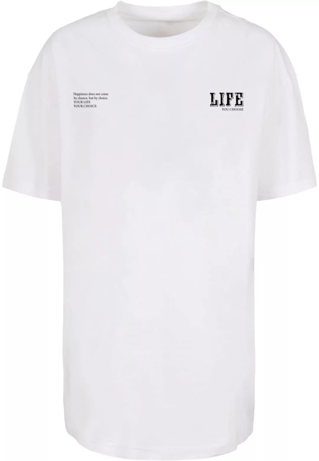 Merchcode T-Shirt "Merchcode Damen Ladies Life Boyfriend Tee", (1 tlg.) günstig online kaufen