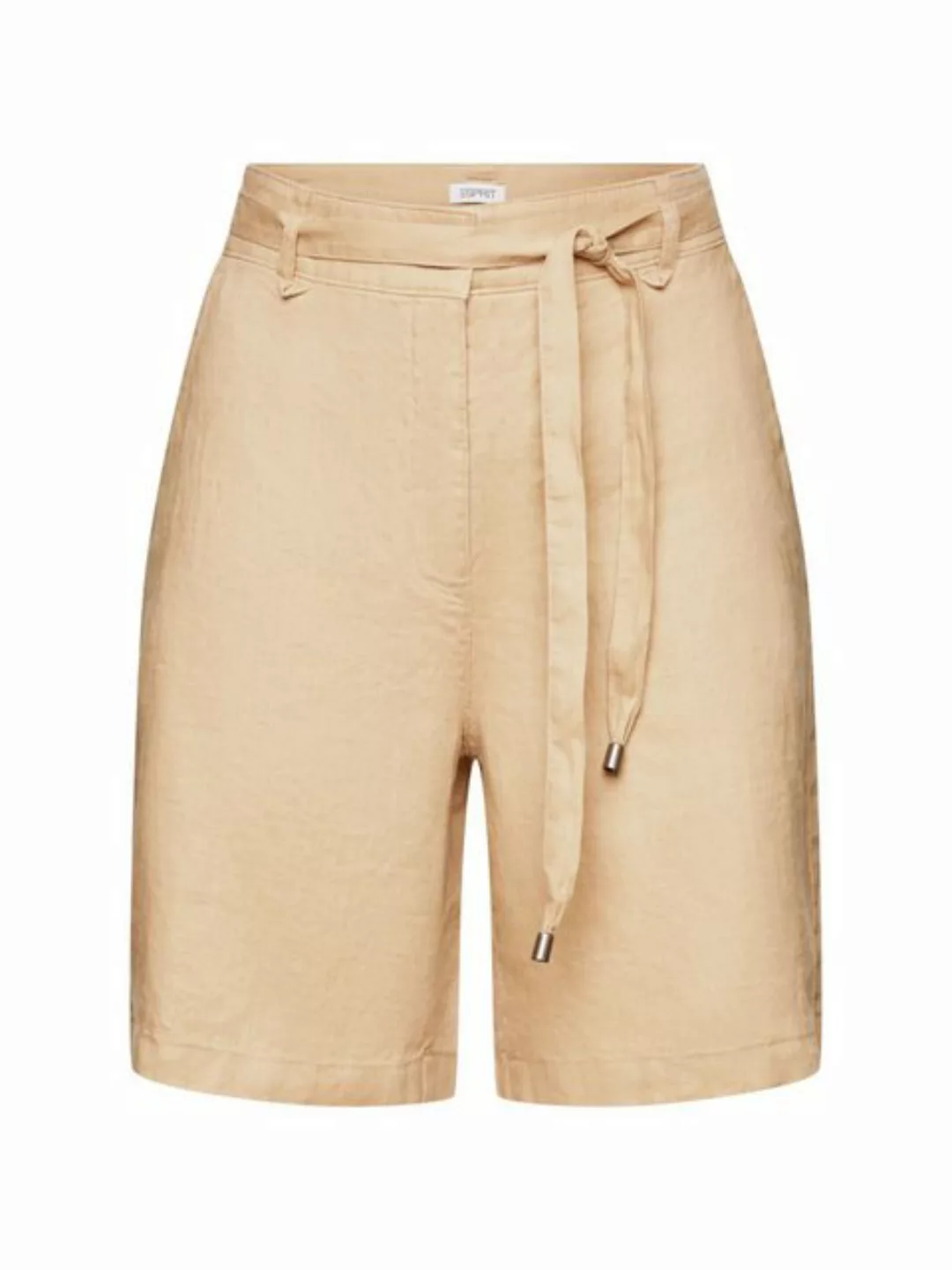 Esprit Shorts Shorts aus Leinen mit weitem Bein (1-tlg) günstig online kaufen