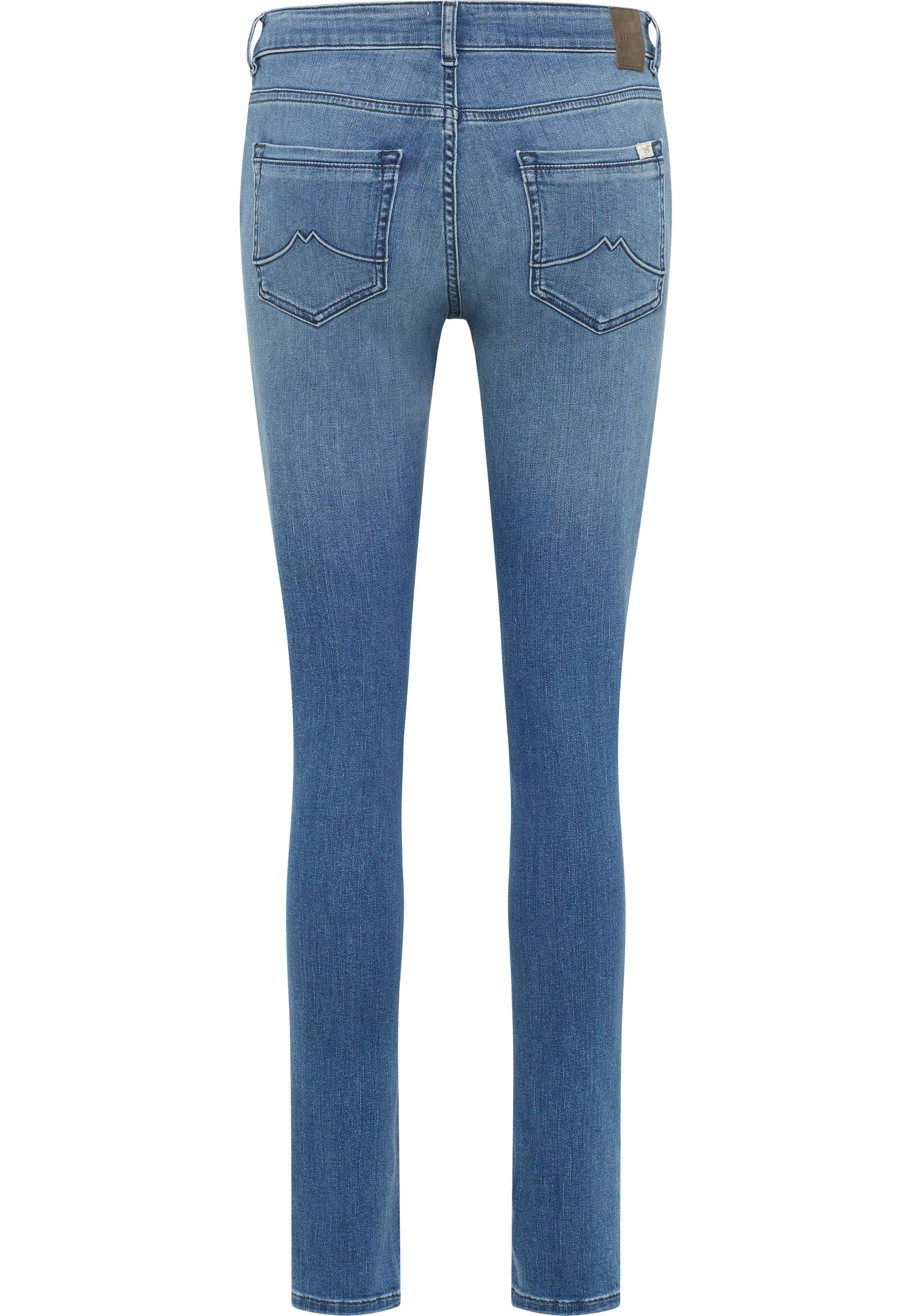 Mustang Damen Jeans SHELBY Skinny Fit - Blau - Medium Blue Denim günstig online kaufen