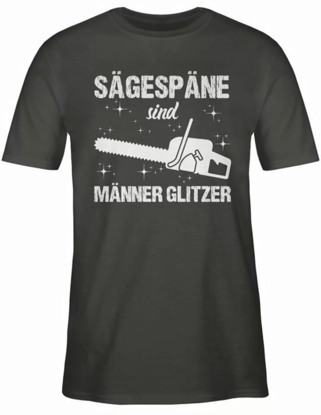 Shirtracer T-Shirt Sägespäne sind Männer Glitzer - weiß Herren & Männer Ges günstig online kaufen