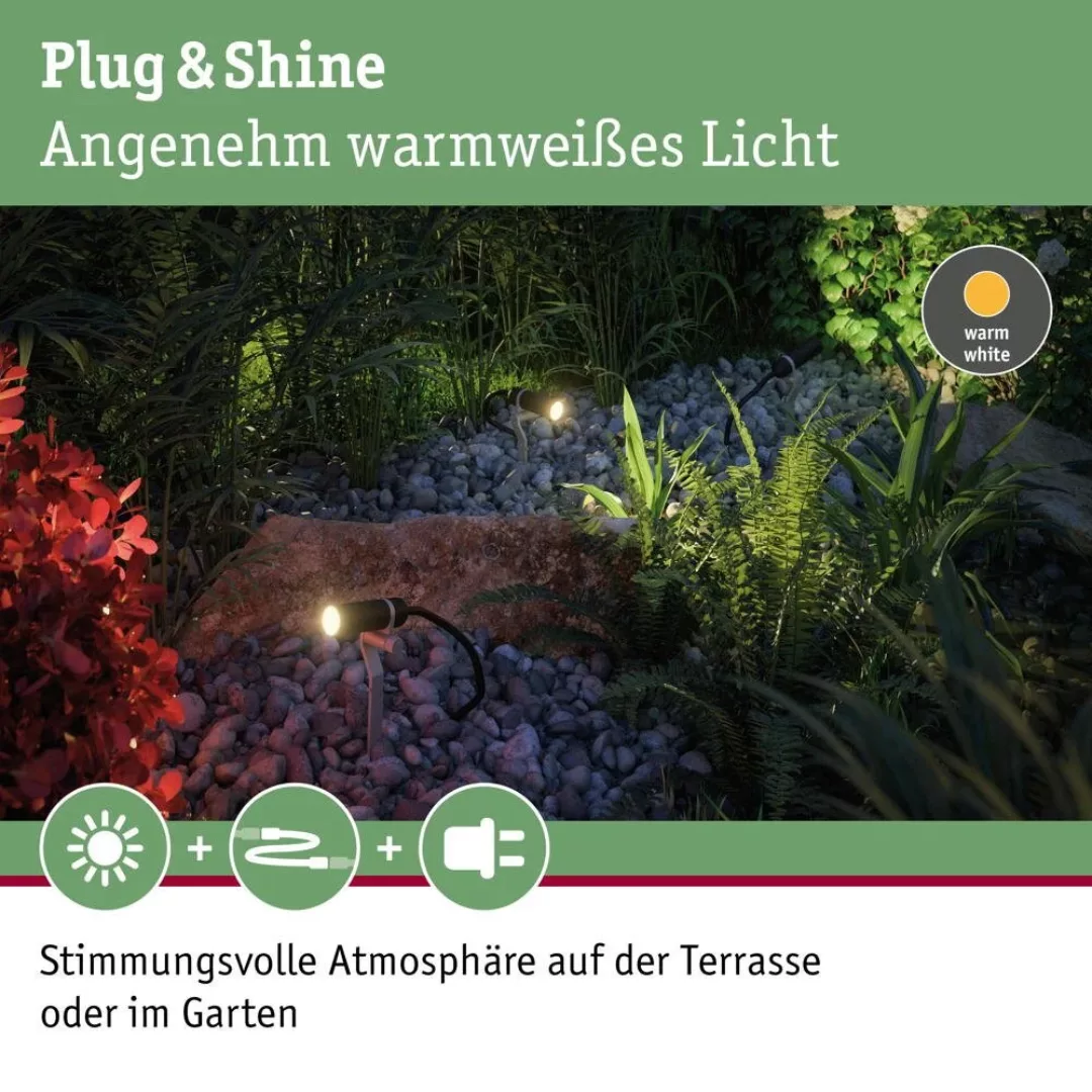 Paulmann Plug & Shine Plantini 3.000K 3er-Basisset günstig online kaufen