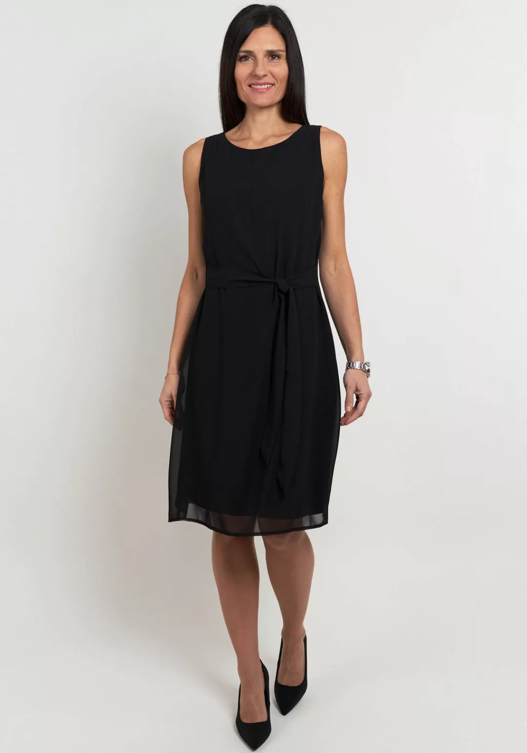 Seidel Moden Chiffonkleid, mit Stoffgürtel, MADE IN GERMANY günstig online kaufen