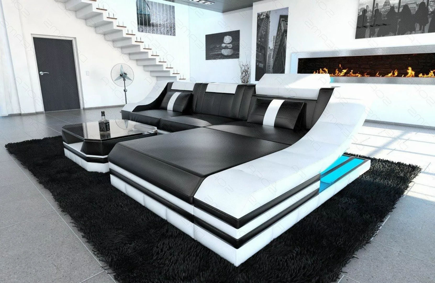Sofa Dreams Ecksofa Ledersofa Turino Mini L Form, Designersofa günstig online kaufen