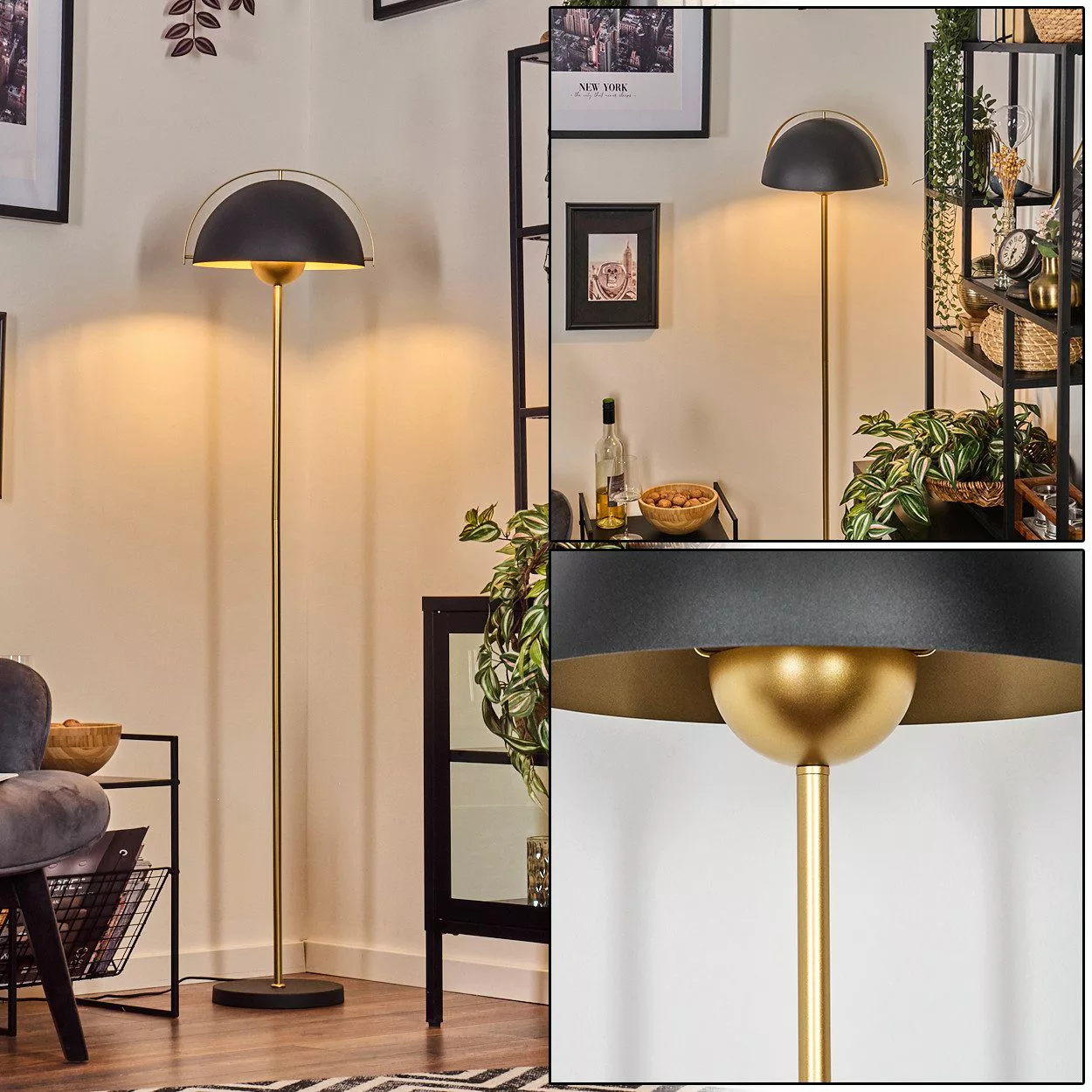 hofstein Stehlampe Stehlampe aus Metall in günstig online kaufen