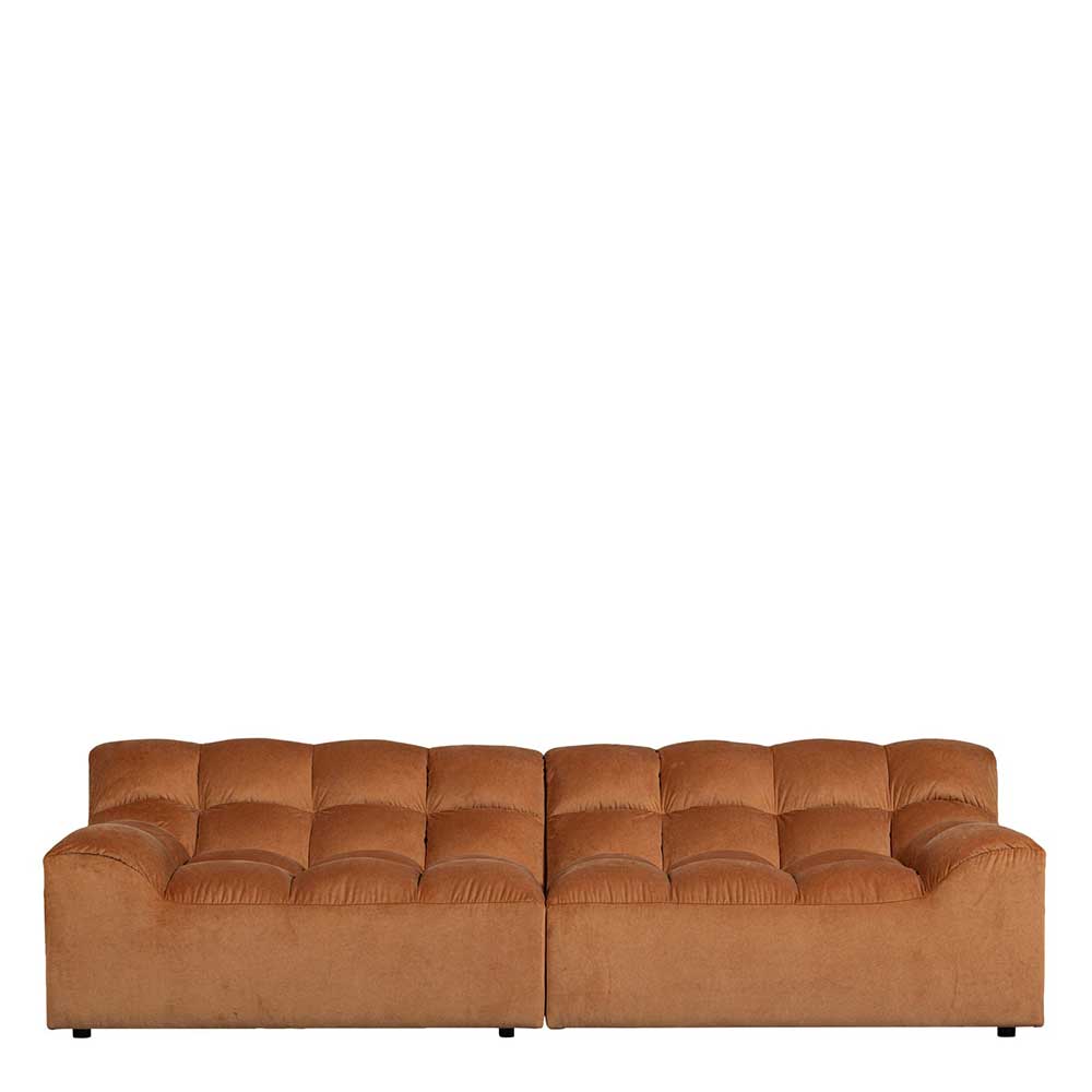 Sofa Viersitzer Sofa mit Armlehnen in Terracotta günstig online kaufen