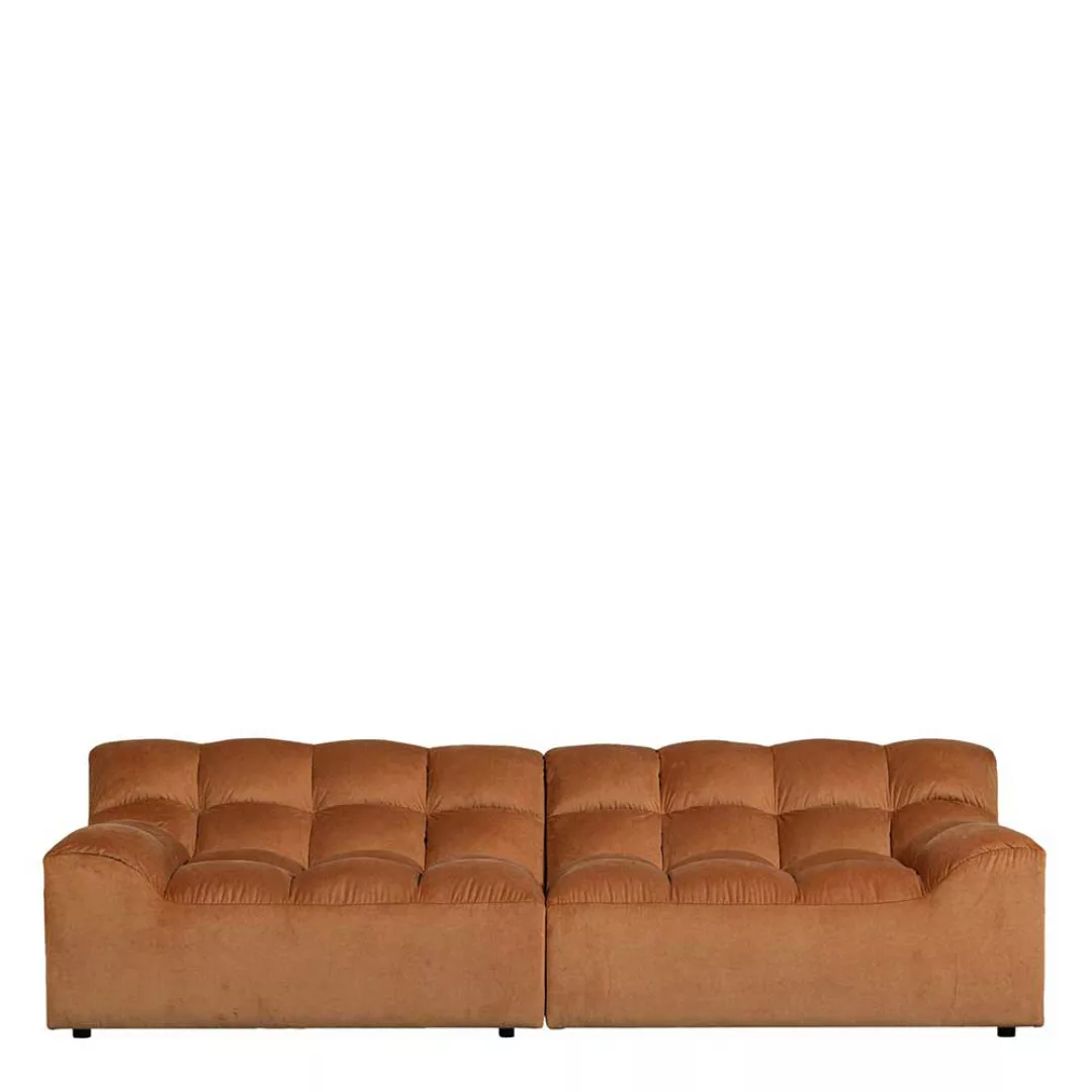 Sofa Viersitzer Sofa mit Armlehnen in Terracotta günstig online kaufen