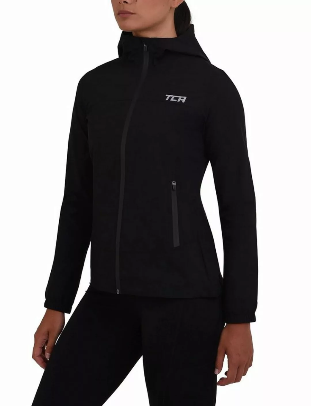 TCA Trainingspullover TCA Damen Regenjacke wasserdicht - Schwarz, XL (1-tlg günstig online kaufen