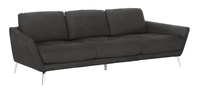 W.SCHILLIG Big-Sofa "softy", mit dekorativer Heftung im Sitz, Füße Chrom gl günstig online kaufen