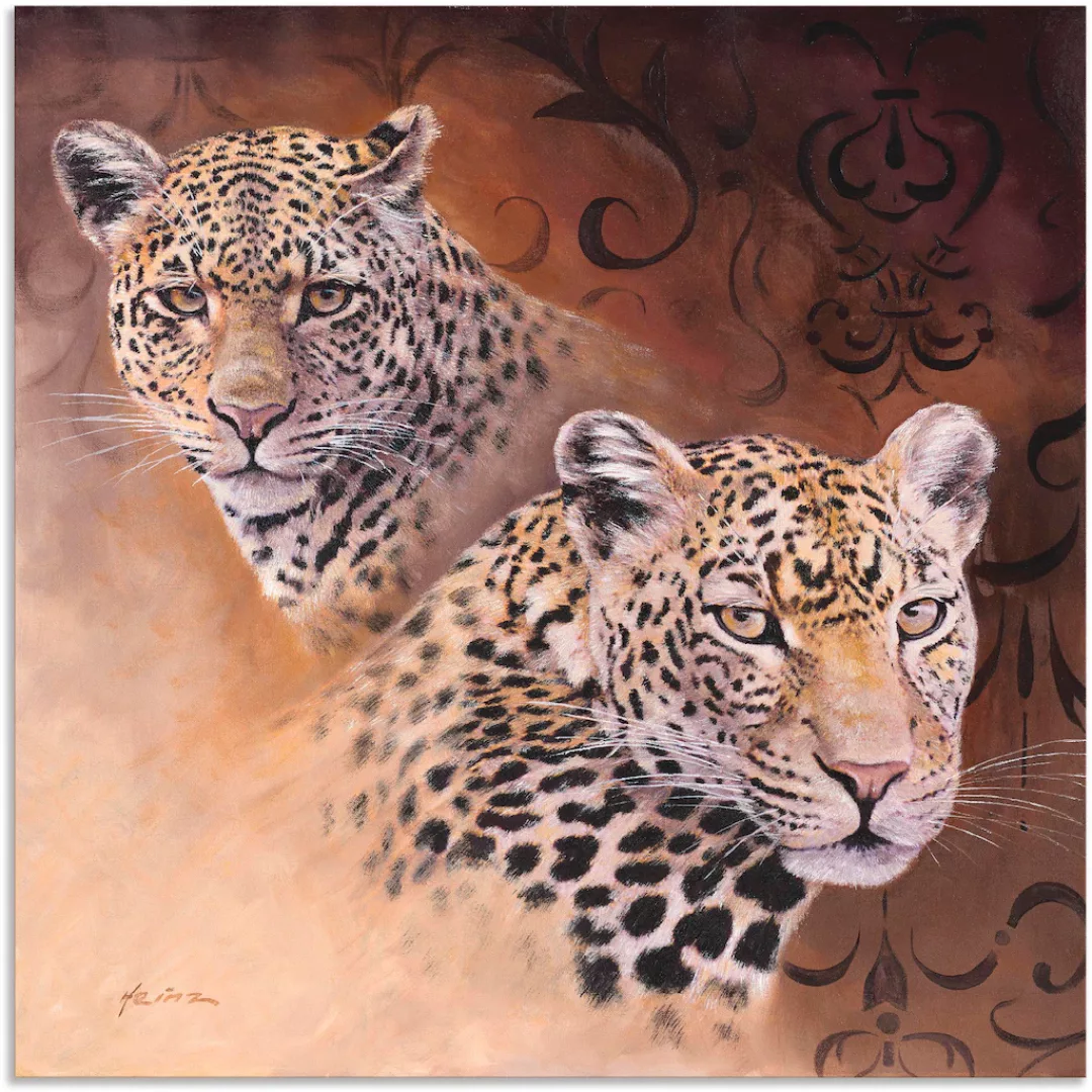Artland Wandbild »Leoparden«, Wildtiere, (1 St.), als Alubild, Outdoorbild, günstig online kaufen