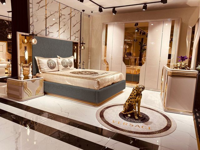 JVmoebel Bett Design Bett Doppelbett Luxus Metall Betten Schlafzimmer Möbel günstig online kaufen