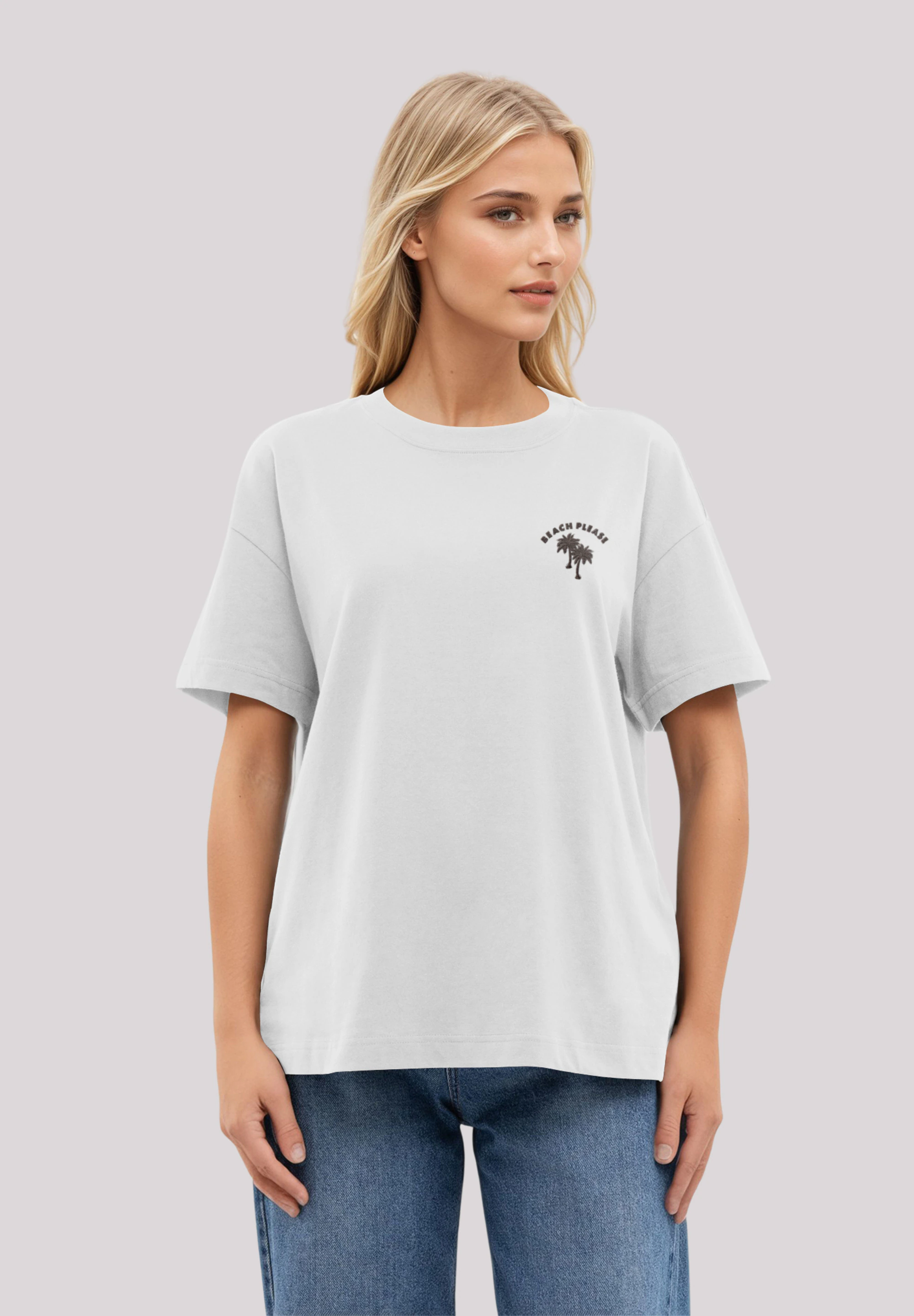 F4NT4STIC T-Shirt "Beach Please Bestickt", Premium Qualität günstig online kaufen