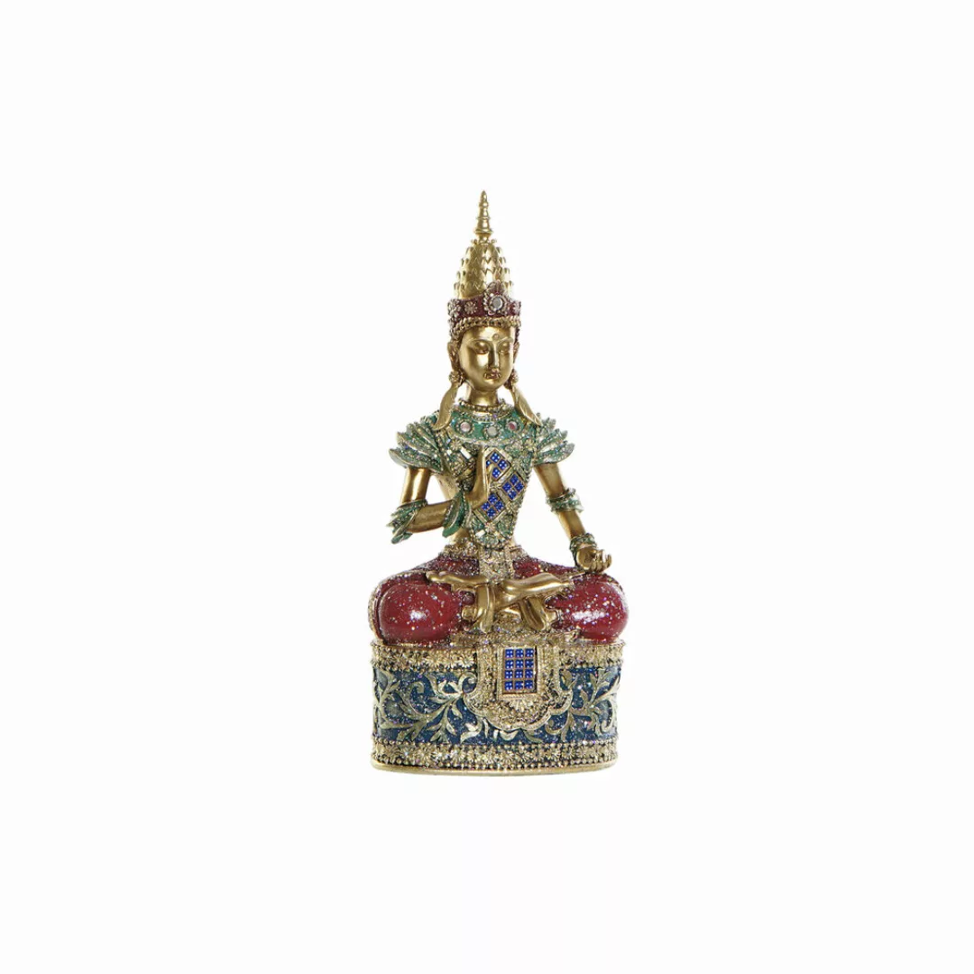 Deko-figur Dkd Home Decor Golden Buddha Harz (13 X 7 X 27 Cm) günstig online kaufen