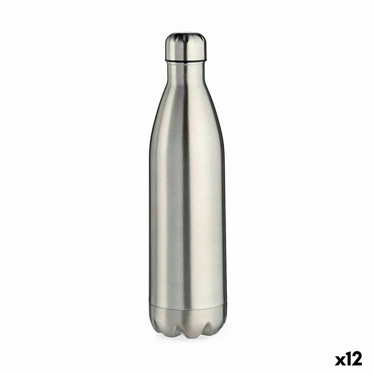 Thermosflasche Silberfarben Edelstahl 750 Ml (12 Stück) günstig online kaufen