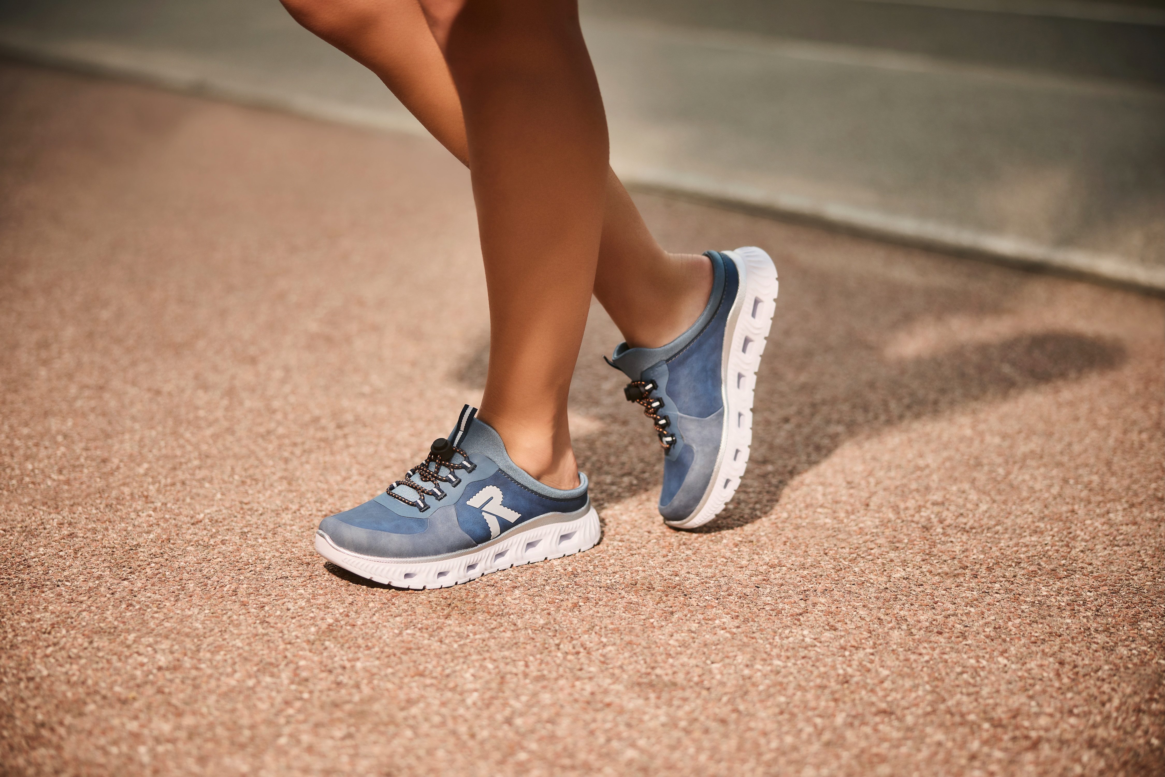 RIEKER Sport Clog, Schlupfschuh, Sabot, Sneaker mit aufgesetztem Schnellver günstig online kaufen