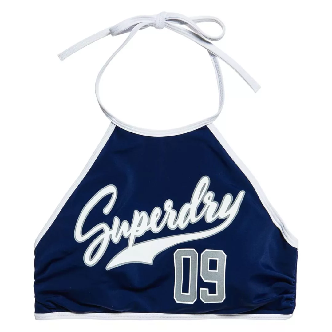 Superdry 90s Varsity Halter Bikini Oberteil L Navy günstig online kaufen