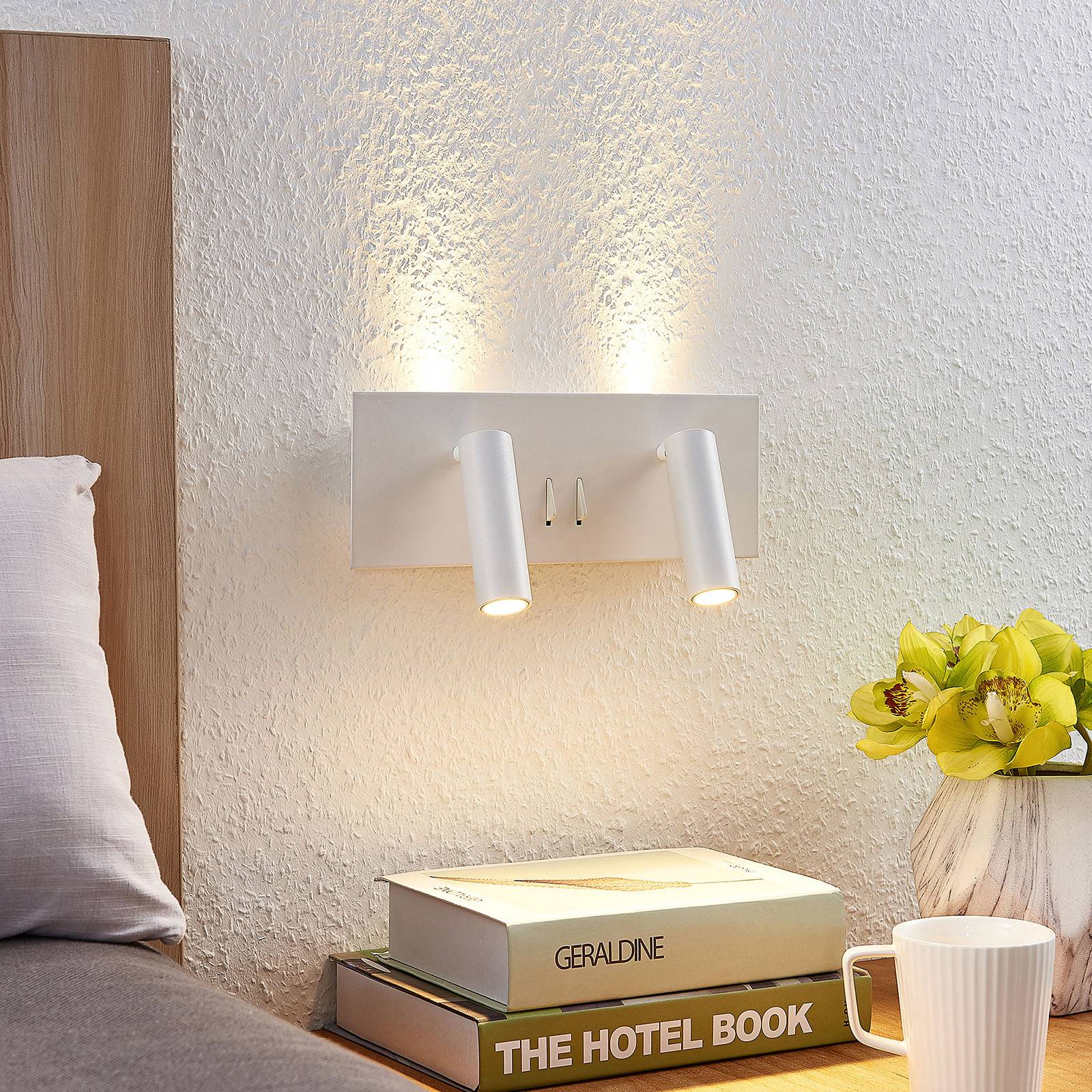 Lucande Magya LED-Wandleuchte weiß 4-flammig günstig online kaufen