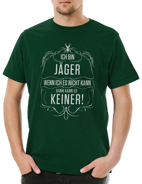 Urban Backwoods Print-Shirt Ich Bin Jäger Herren T-Shirt Jagd Jagen Beruf H günstig online kaufen