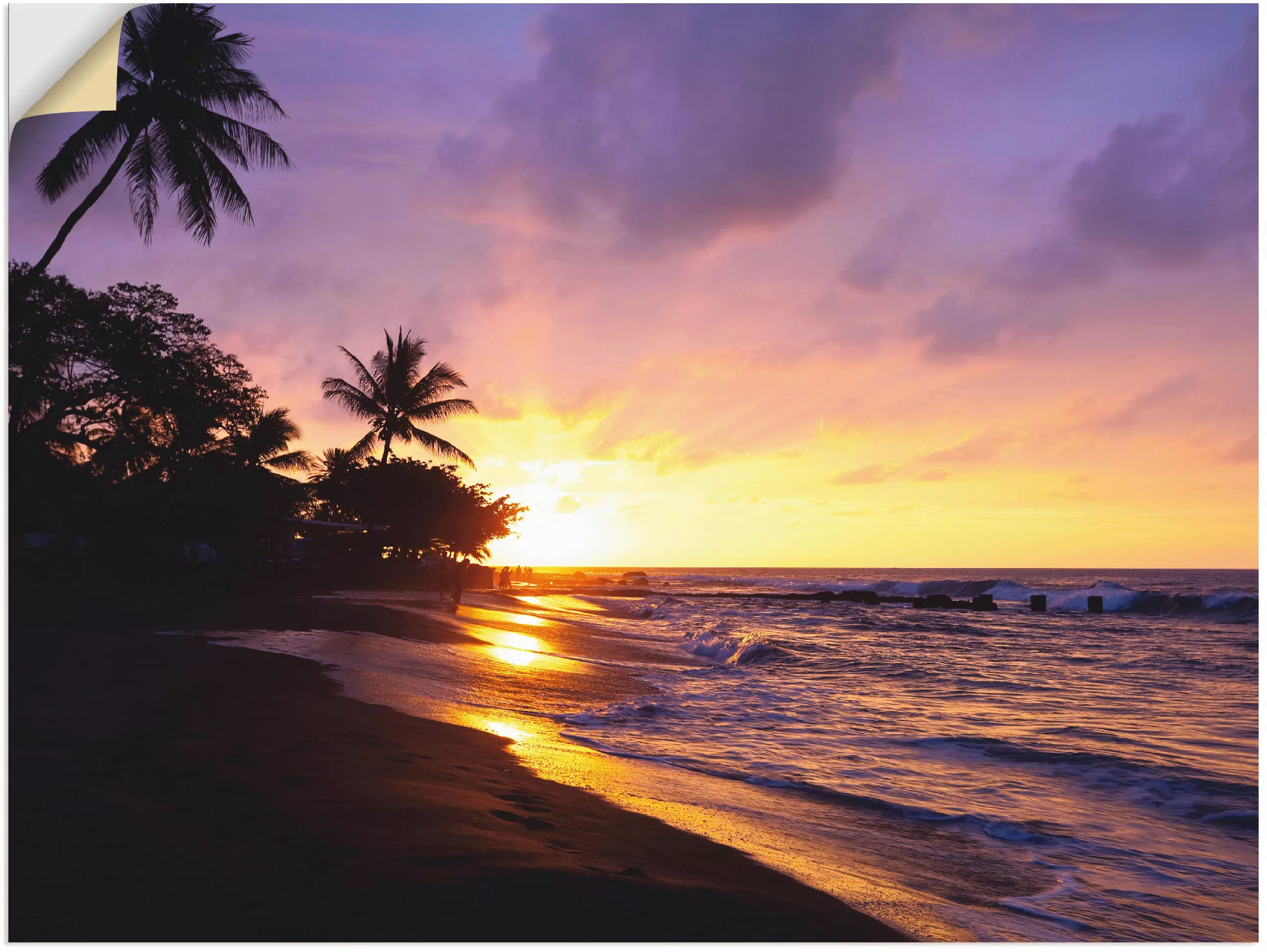 Artland Wandbild »Tropischer Strand«, Sonnenaufgang & -untergang, (1 St.), günstig online kaufen