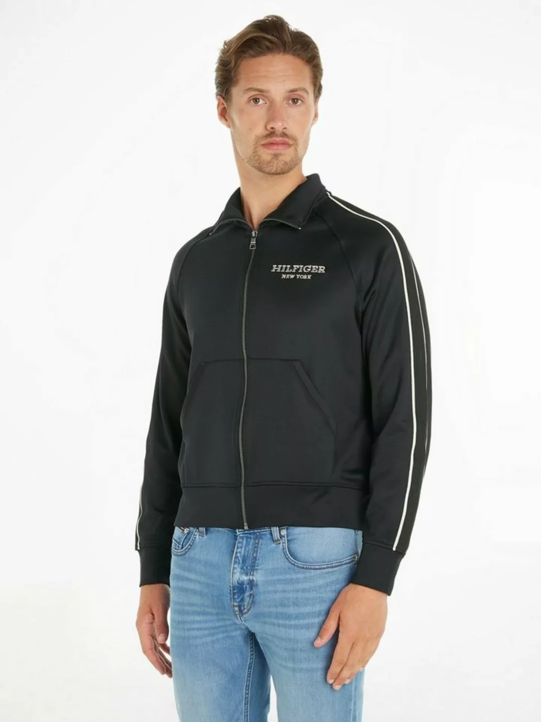 Tommy Hilfiger Sweatjacke MONOTYPE TRACK ZIP THROUGH günstig online kaufen