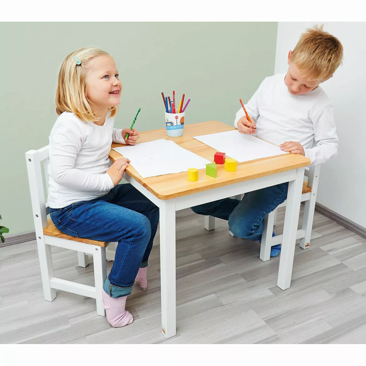 home24 Kindersitzgruppe Fenna Kids (3-teilig) günstig online kaufen