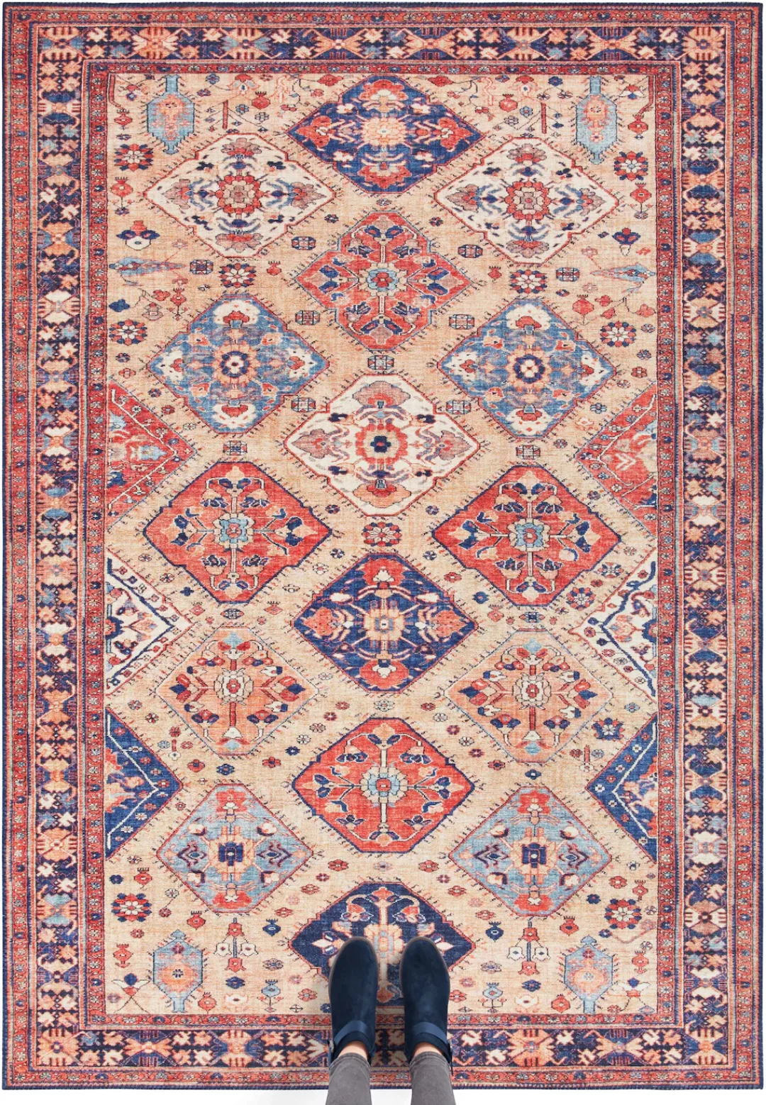 ELLE DECORATION Teppich »Afghan Kelim«, rechteckig, Orient Optik, Vintage D günstig online kaufen