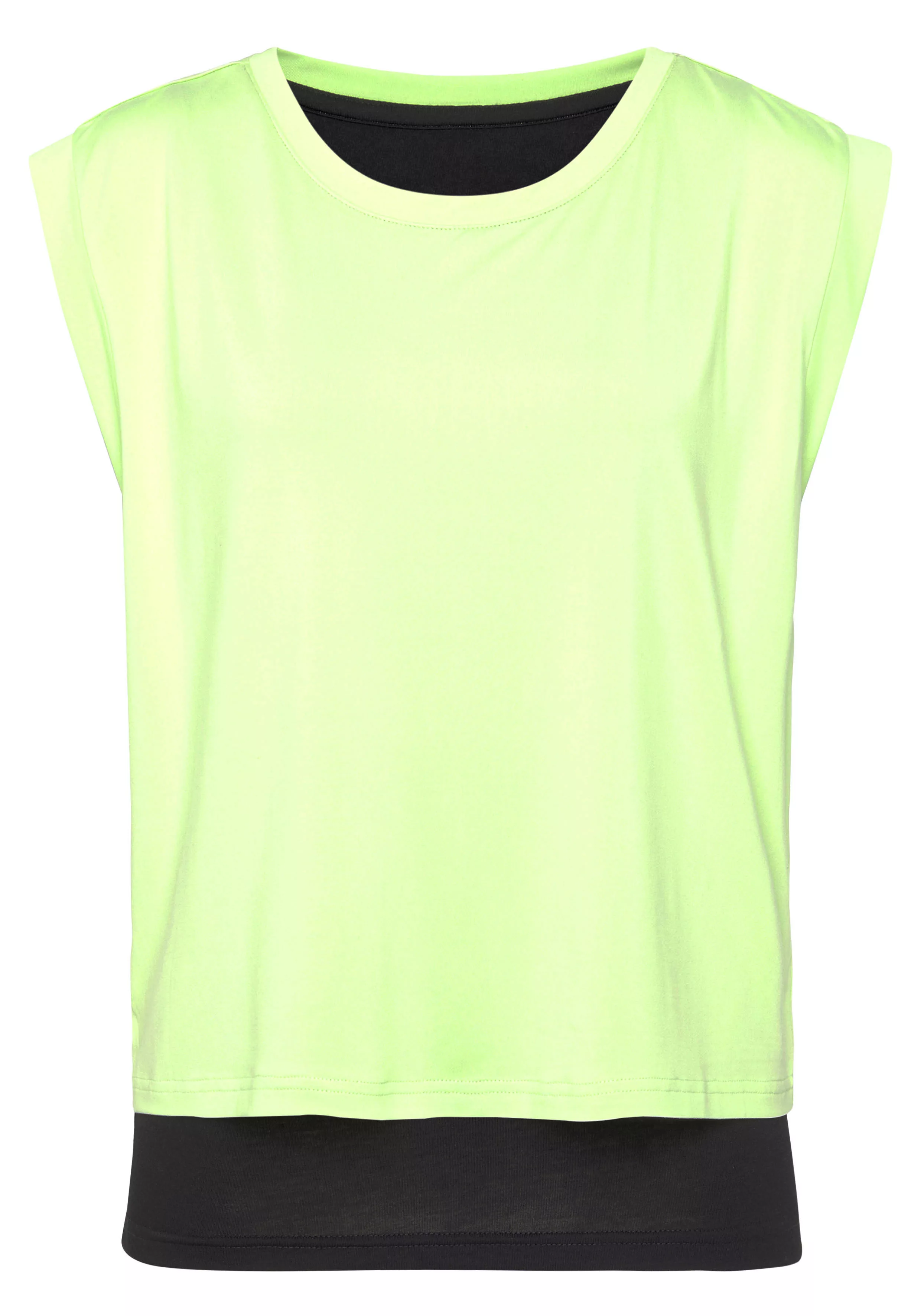 LASCANA ACTIVE 2-in-1-Shirt -Sportshirt im doppellagigen Look günstig online kaufen