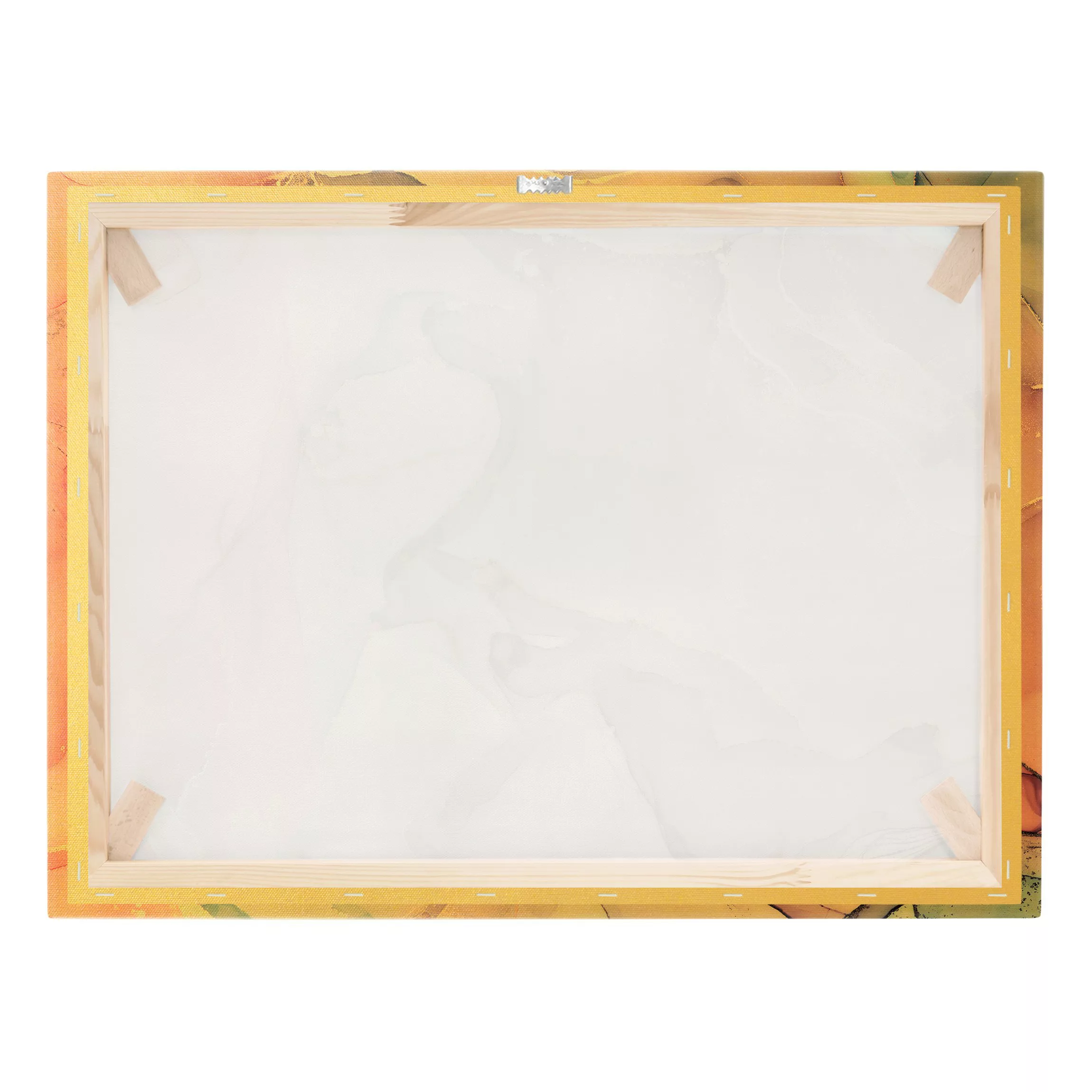 Leinwandbild Aquarell Pastell Rosa mit Gold günstig online kaufen