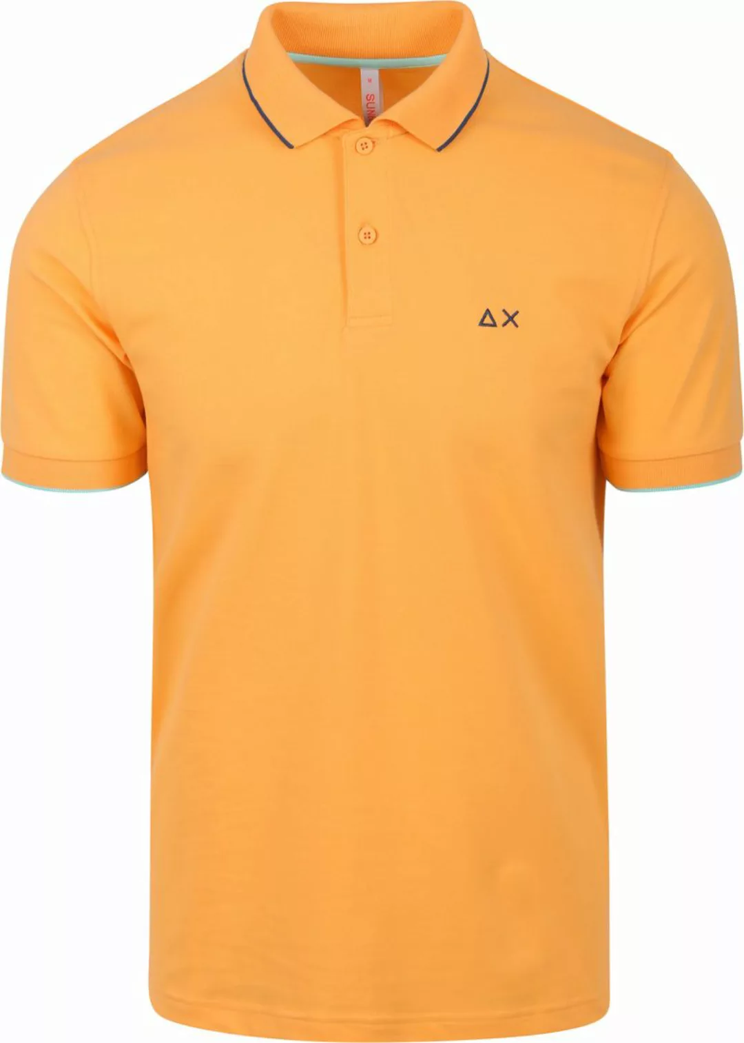 Sun68 Poloshirt Small Stripe Collar Orange - Größe L günstig online kaufen
