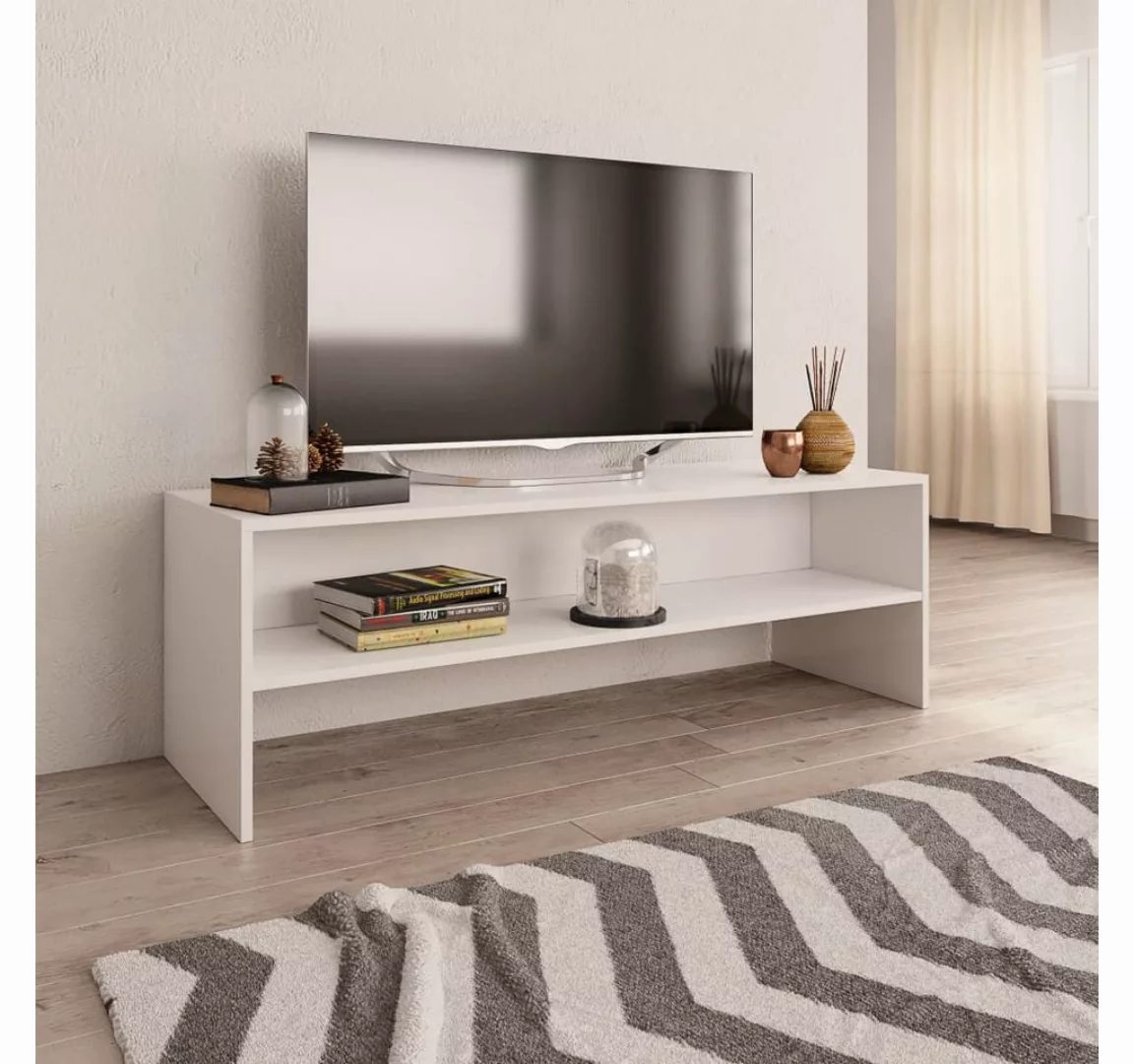 vidaXL TV-Schrank TV-Schrank Weiß 1204040 cm Spanplatte Lowboard günstig online kaufen