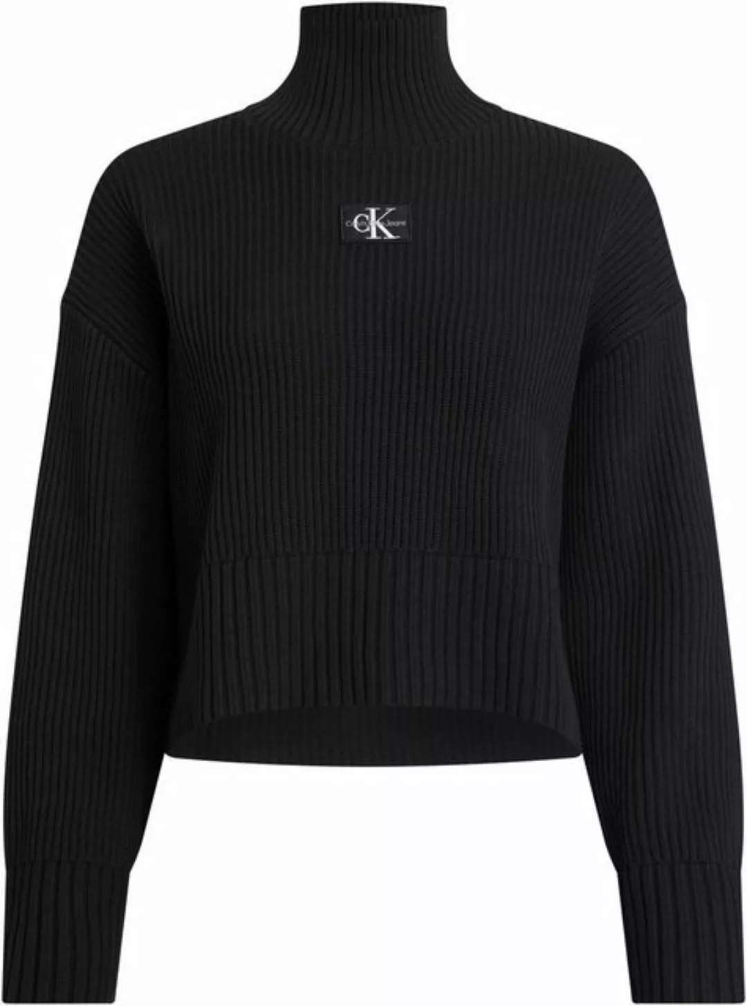 Calvin Klein Jeans Plus Rollkragenpullover PLUS LABEL CHUNKY SWEATER günstig online kaufen