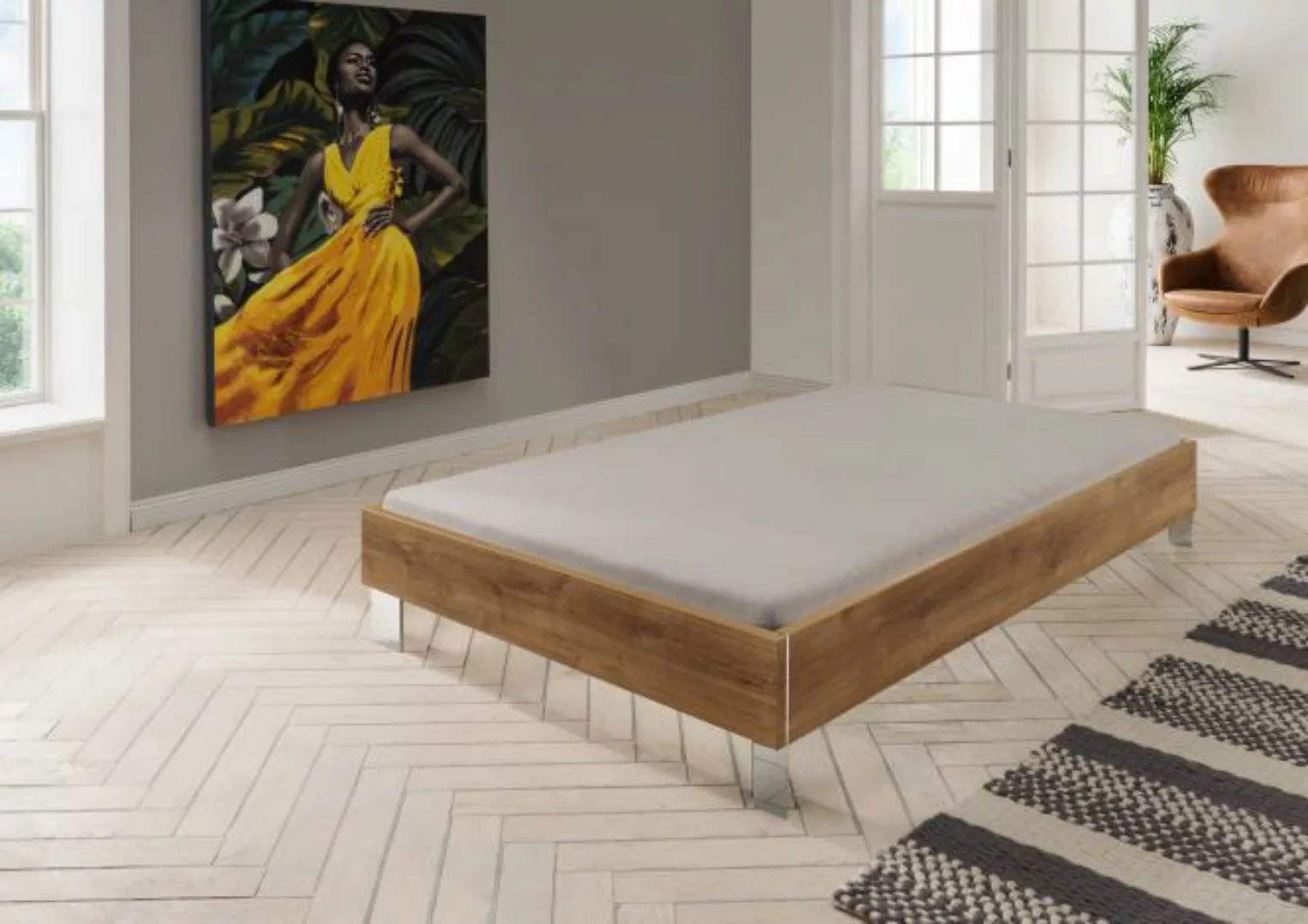 Bett 100x200 höhenverstellbar LEVELBEDS A von WIMEX Braun günstig online kaufen