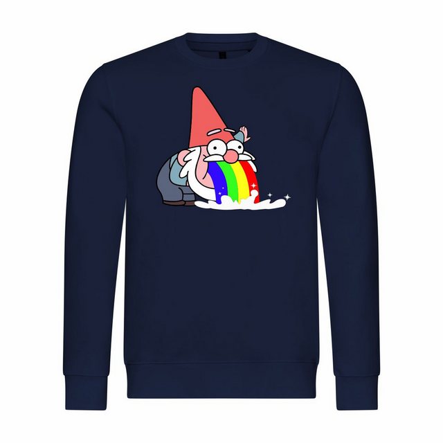 deinshirt Rundhalspullover Herren Sweatshirt Kotzender Zwerg Mit Print Moti günstig online kaufen