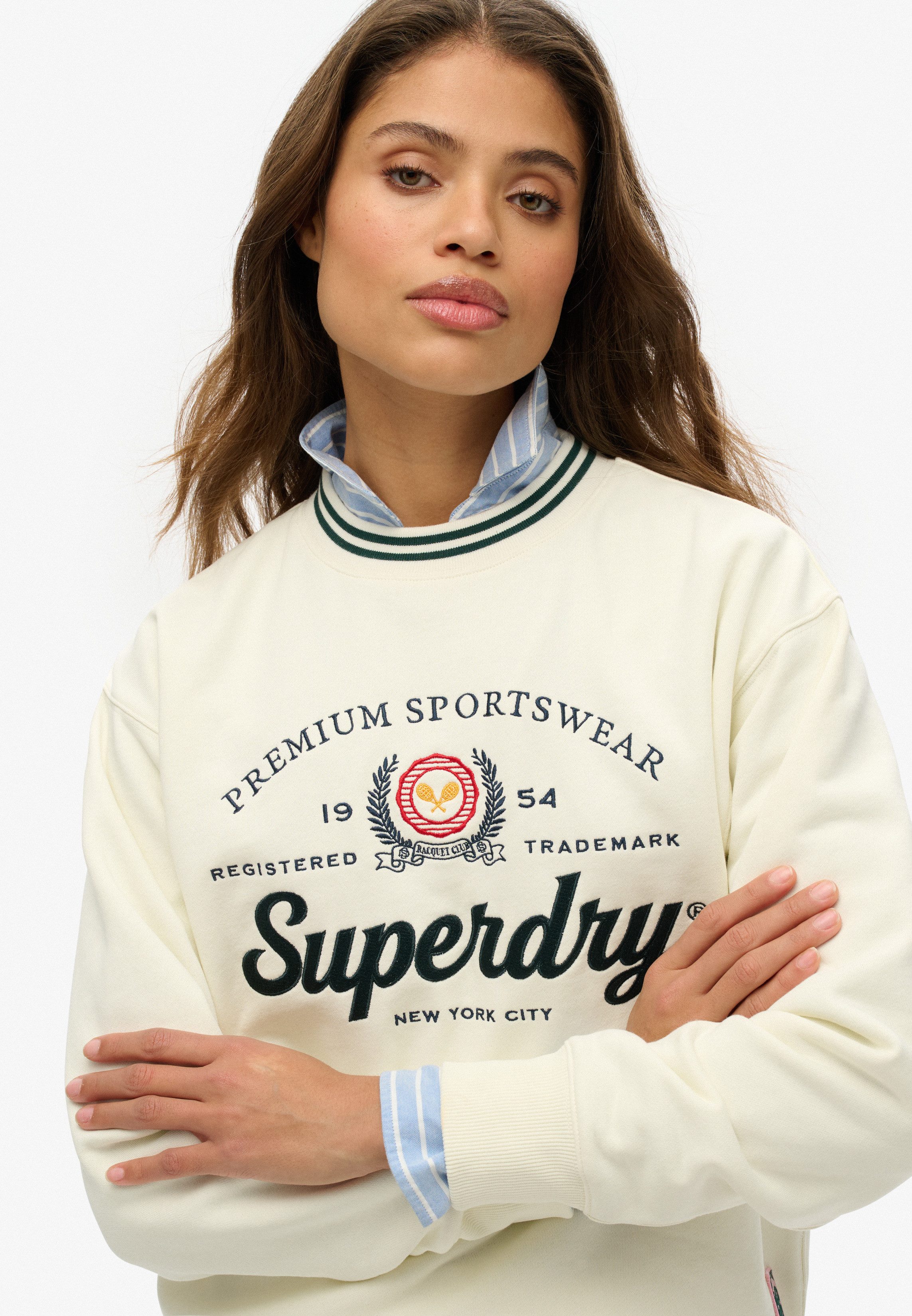 Superdry Sweatshirt COUNTRY CLUB LOOSE CREW günstig online kaufen