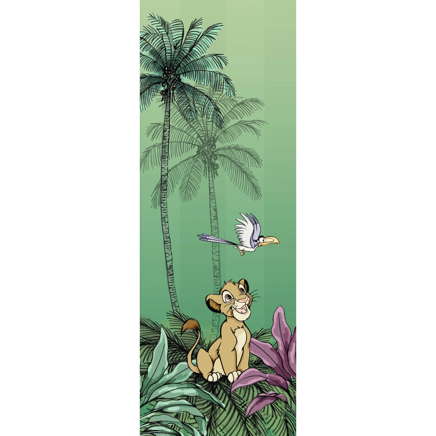Disney Fototapete Der König Der Löwen Simba Grün 100 x 280 cm 610035 günstig online kaufen