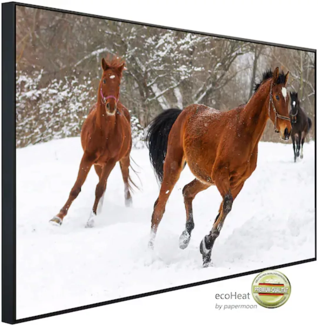 Papermoon Infrarotheizung »Pferde im Schnee« günstig online kaufen