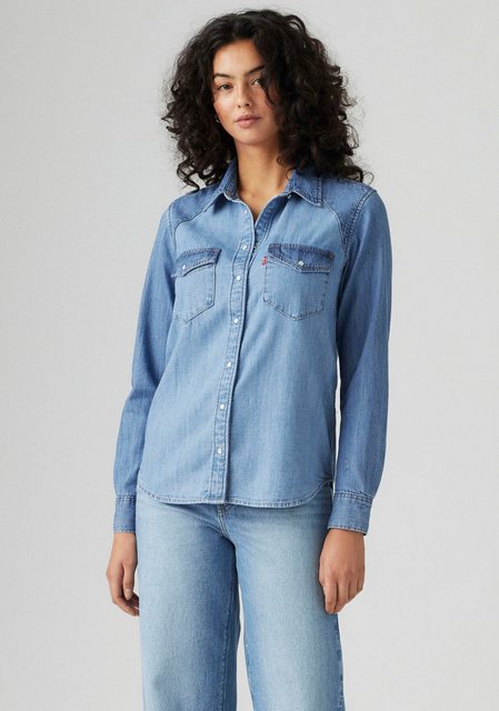 Levi's® Jeansbluse ESSENTIAL WESTERN mit Brusttaschen mit Druckknöpfen günstig online kaufen