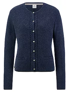 Strickjacke Finnland Hammerschmid blau günstig online kaufen