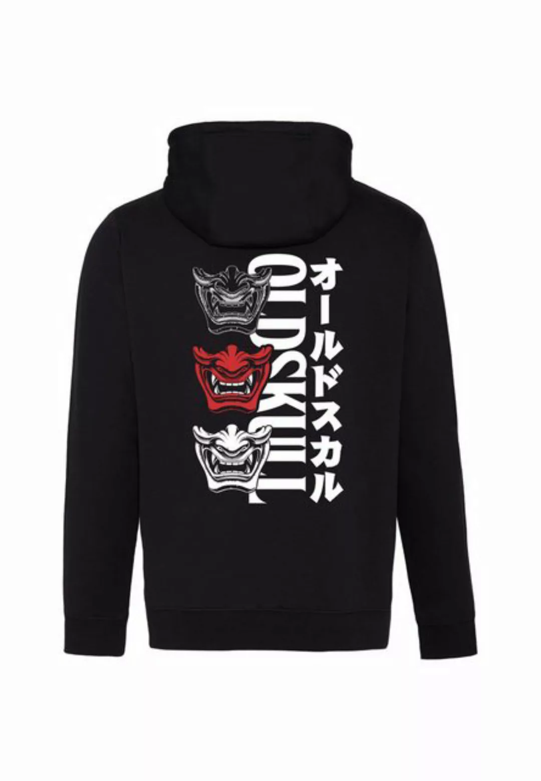 Oldskull Hoodie Asian Triple Mask Logo Graphic günstig online kaufen