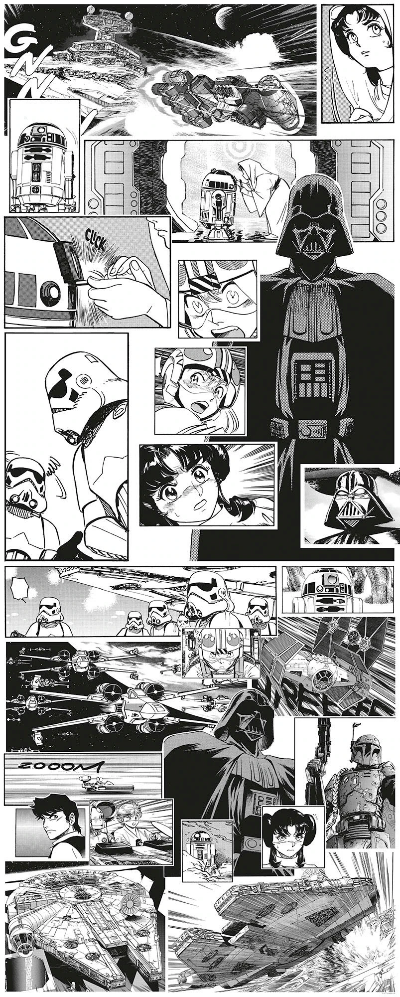 Komar Fototapete »Vlies Fototapete - Star Wars Manga Madness - Größe 100 x günstig online kaufen