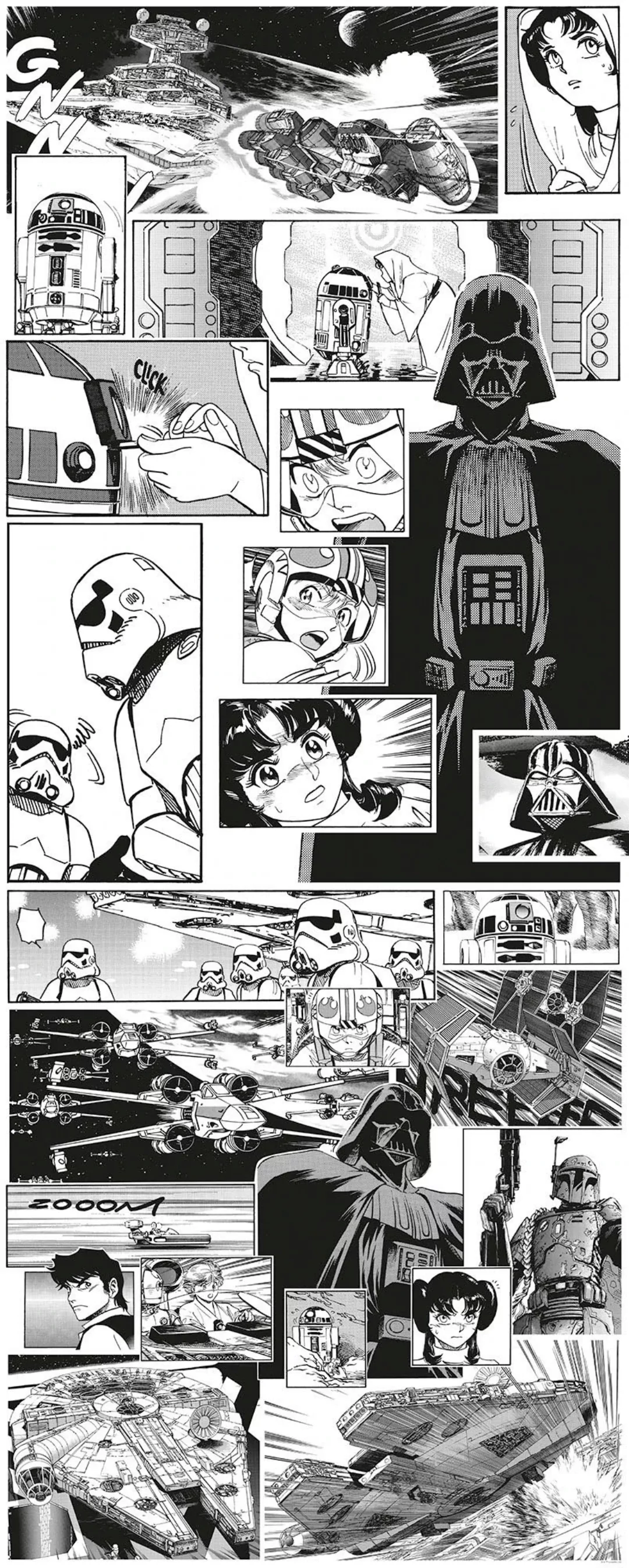 Komar Fototapete »Digitaldruck Vlies - Star Wars Manga Madness - Größe 100 günstig online kaufen