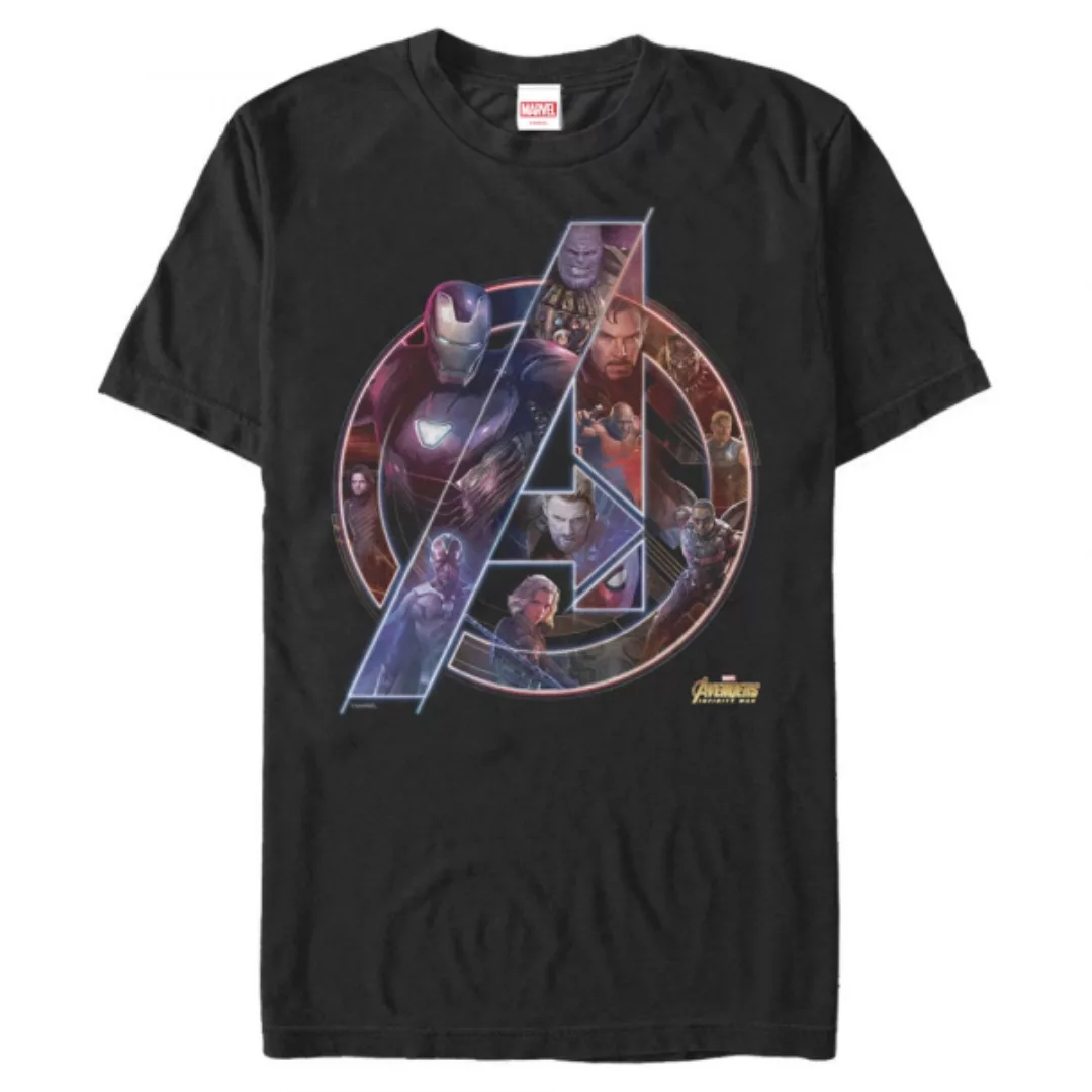 Marvel - Avengers Infinity War - Gruppe Team Neon - Männer T-Shirt günstig online kaufen
