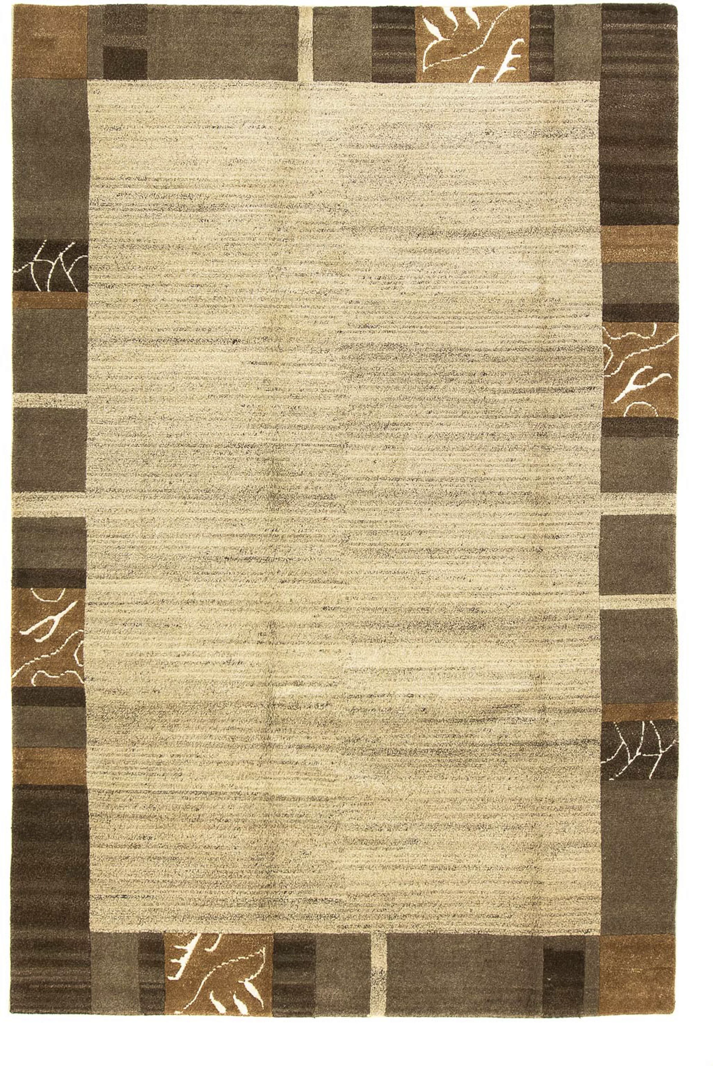 morgenland Wollteppich »Nepal - 290 x 200 cm - beige«, rechteckig, Wohnzimm günstig online kaufen