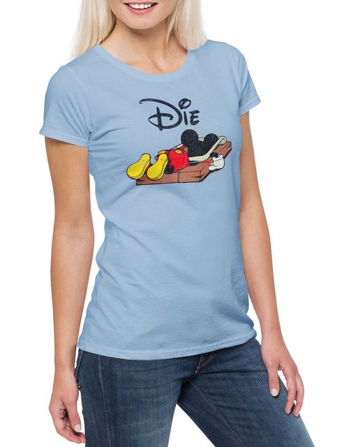 Urban Backwoods Print-Shirt Mouse Trap Damen T-Shirt Comic Mickey Fun Die D günstig online kaufen