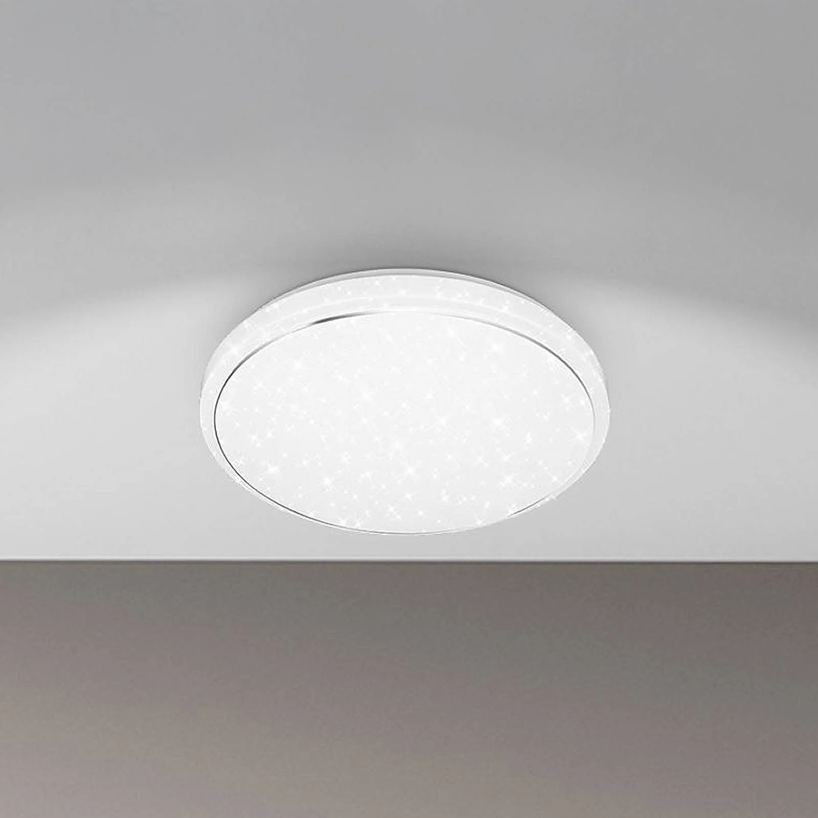 LED-Deckenleuchte Star, weiß, Sternendekor, CCT, dimmbar günstig online kaufen