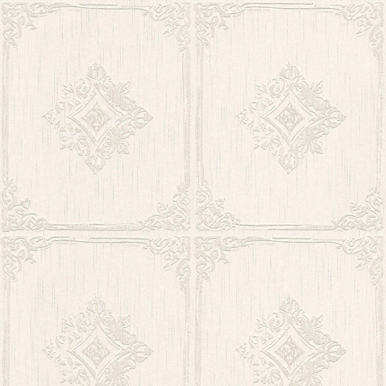 Bricoflor Elegante Tapete in Fliesenoptik Helle Vliestapete mit Textil Flie günstig online kaufen
