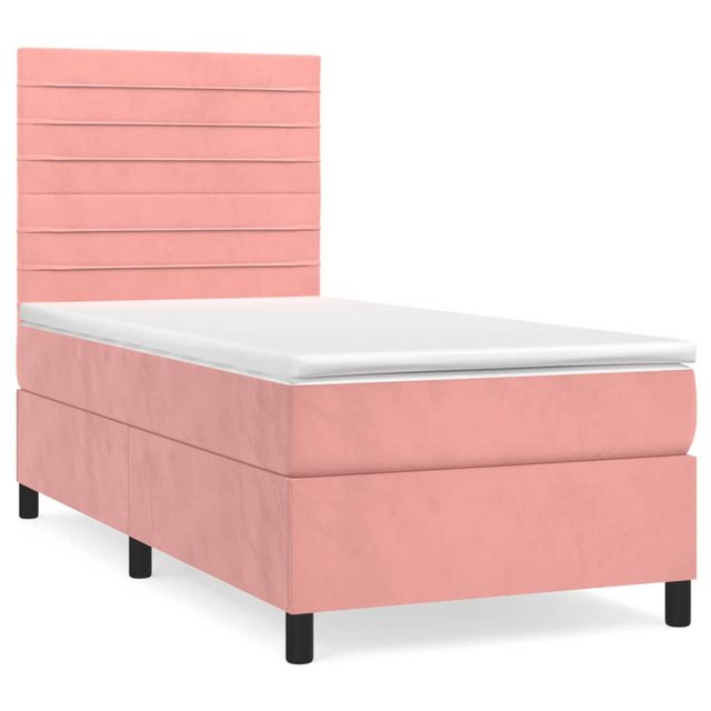 vidaXL Boxspringbett Bett Boxspringbett mit Matratze komplett Samt (80 x 20 günstig online kaufen