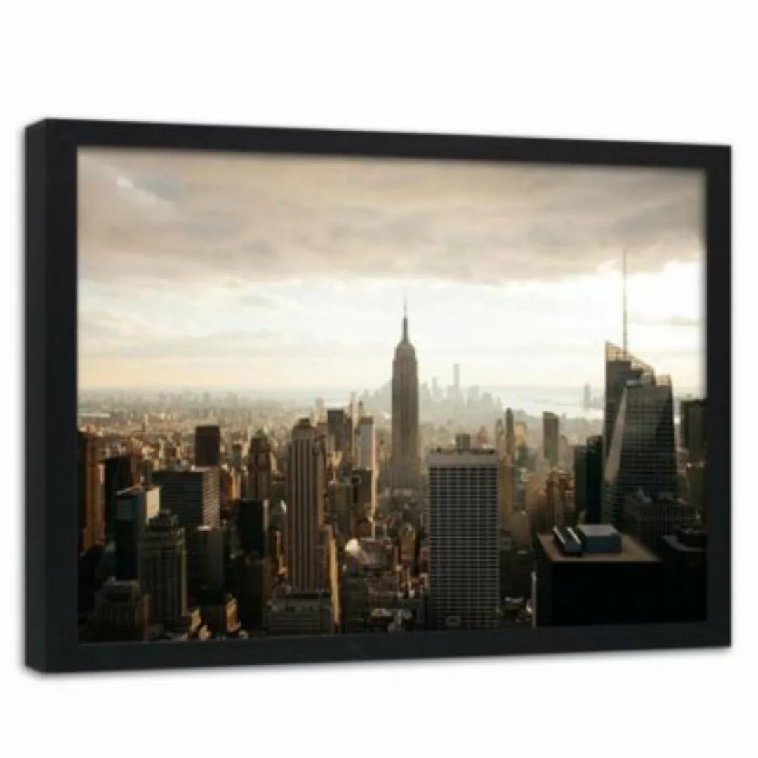 FEEBY® Kunst New York City Panorama Leinwandbilder bunt Gr. 60 x 40 günstig online kaufen