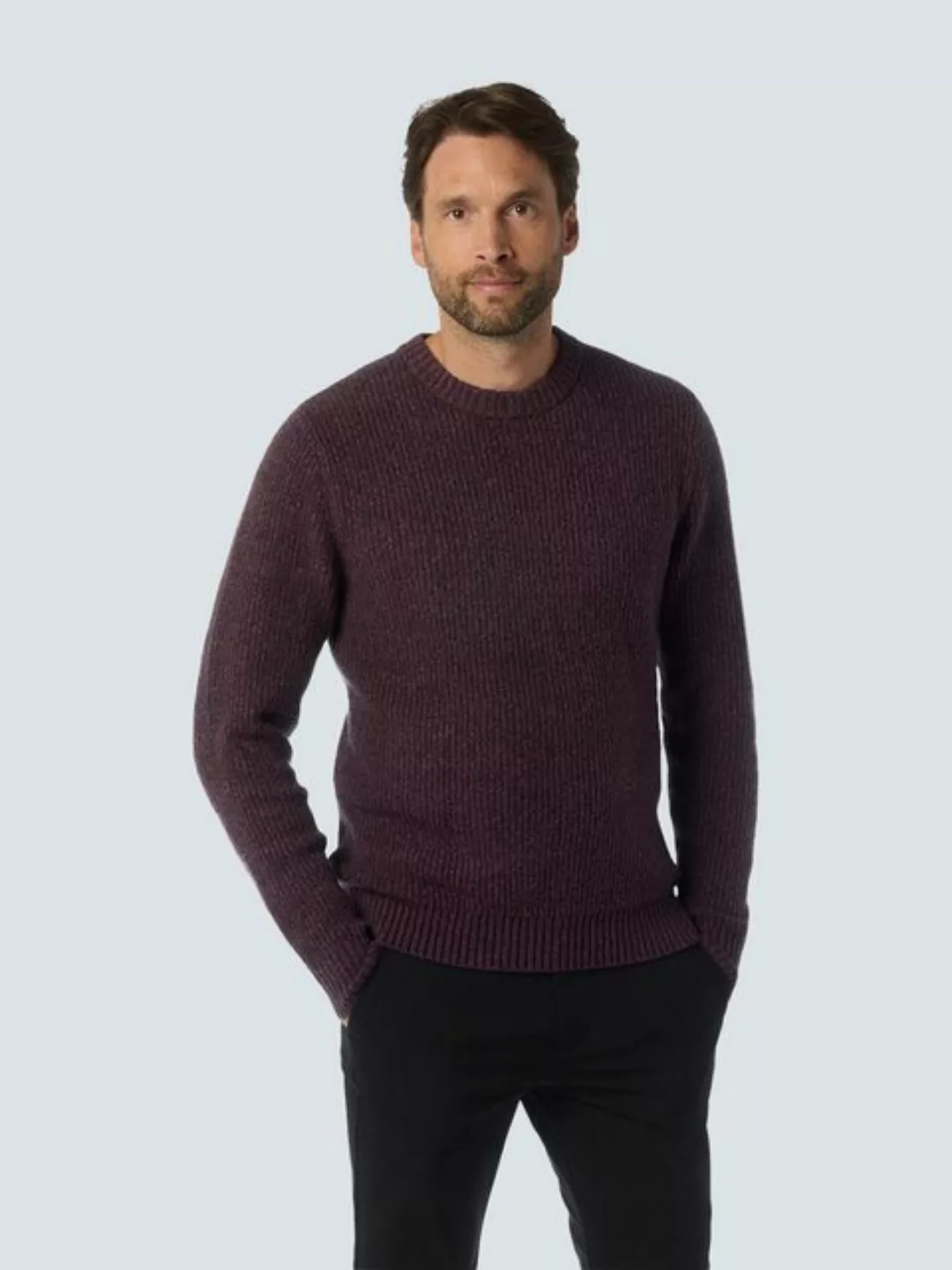 NO EXCESS Strickpullover in melierter Optik günstig online kaufen