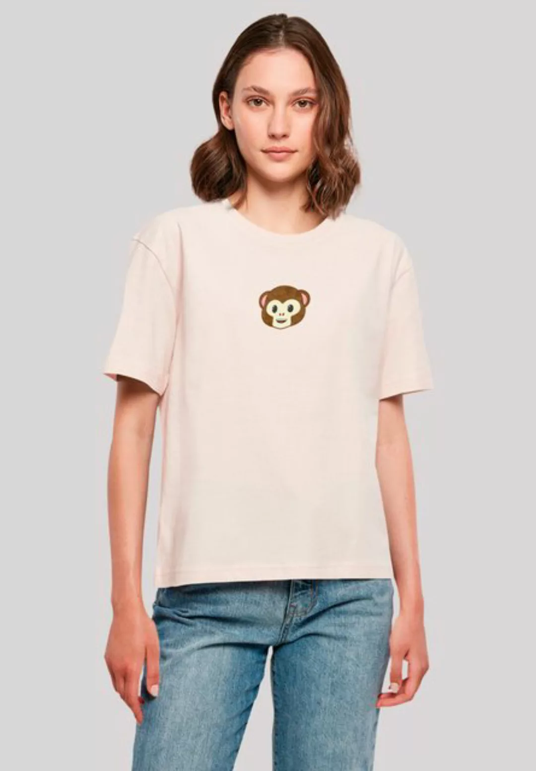 emoji couture T-Shirt Smiling monkey furry face Premium Qualität günstig online kaufen