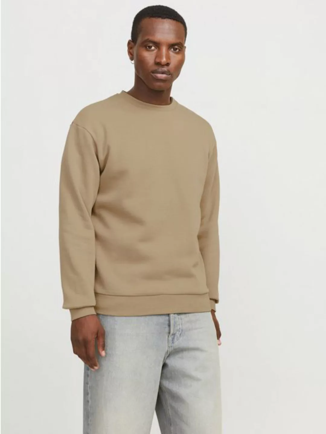 Jack & Jones Sweatshirt JJEBRADLEY SWEAT CREW NOOS mit Rippbündchen günstig online kaufen